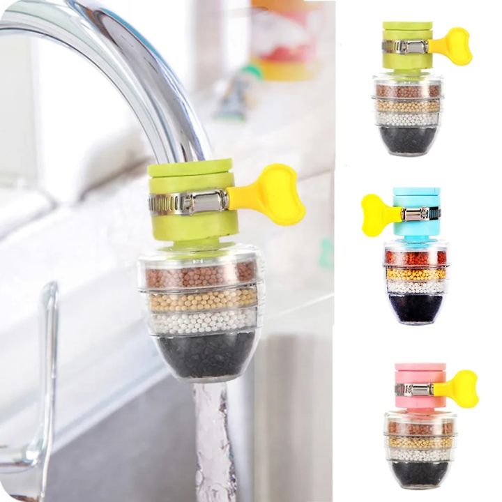 Tap filter Multilayer | Faucet filter | 5 Layer Activated Carbon Water Purifier Kitchen Tap Filter Bathroom Faucet Filter